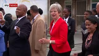 British PM Theresa May Dances to Ghost's 'Rats'