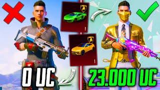 ЭТО ЛУЧШАЯ ПРОКАЧКА АККАУНТА на 23000 UC за ВСЮ ИСТОРИЮ В PUBG MOBILE! ВЫБИЛ 2 ЛАМБЫ В ПУБГ МОБАЙЛ!