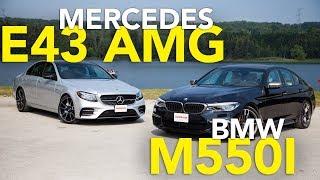 2017 Mercedes-Benz E43 AMG vs 2018 BMW M550i Comparison Review