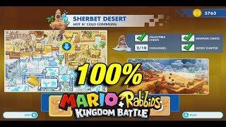 All Chests / Collectibles at Sherbet Desert (World 2) | Mario + Rabbids Kingdom Battle