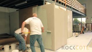 Rendering Cement Sheet and Blueboard Walls with Rockcote