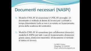 DOCUMENTI NASPI