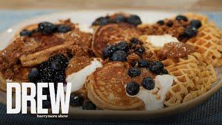 Ambitious Kitchen's Monique Volz Shows Drew How to Make Blueberry Pancakes | The Drew Barrymore Show