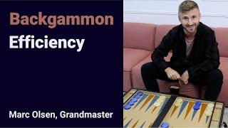 Backgammon Efficiency, explained by Grandmaster Marc Olsen