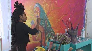 Seattle nurse-turned-artist channels her "Black Girl Magic" to create vibrant and powerful works of