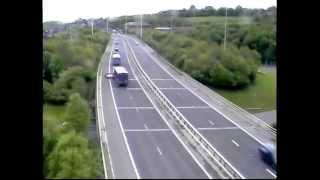 M621 Blind Spot Accident/Crash on Camera