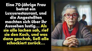 Eine 70-jährige Frau betrat ein Luxusrestaurant, und die Angestellten machten sich über ihr Aussehen