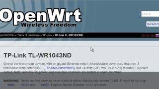 Install LuCI Web GUI to OpenWrt Chaos Calmer trunk for TP-LINK TL-WR1043nd v3 WiFi router