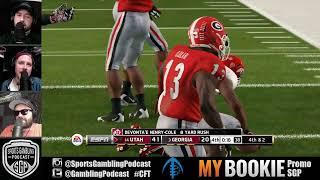 Utah vs Georgia (+3, 55) #CollegeFootball Sim Betting - Sports Gambling Podcast #CFT