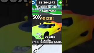 Roblox Car Dealership Tycoon | All 100 Eggs Location For Egg Hunt 2023 In Easter Eggs Update #shorts