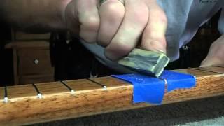 Fret filing, polishing the ends Part 3