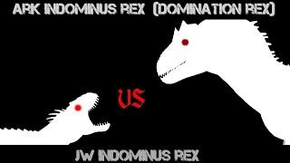 jw indominus rex vs ark indominus rex (domination rex)