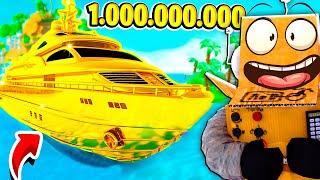 ЯХТА ЗА 1$ VS 1.000.000.000 в РОБЛОКС ЧЕЛЛЕНДЖ! НУБ и ПРО ВИДЕО ROBLOX Mega Yacht Tycoon