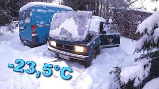 Lada VAZ 2104 Cold start attempt with five year old fuel