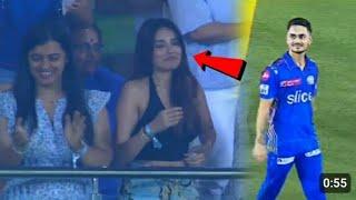 Aditi Hundia started blushing when Ishan Kishan did this flirting gesture after winning Mi vs LSG..