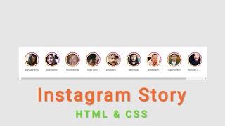 instagram story using html css | instagram story clone | 2021