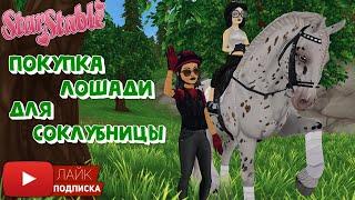 Покупка ЛОШАДИ для СОКЛУБНИЦЫ в Star Stable | Юрвикский фриз в игре про лошадей