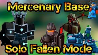 Only Mercenary Base SOLO Triumph Fallen Mode Roblox Tower Defense Simulator