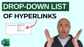 Drop Down List of Hyperlinks - Excel Hyperlinks Tip