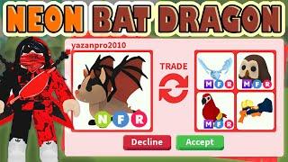 I TRADED MY NEON BAT DRAGON  IN (2023) ADOPT ME ROBLOX