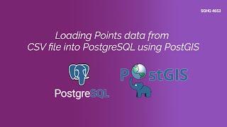 Loading Point Data from CSV file into PostgreSQL using PostGIS