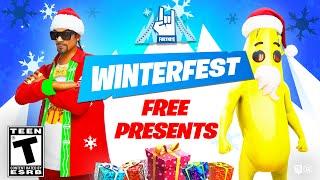 *NEW* FORTNITE WINTERFEST UPDATE OUT NOW!! FREE PRESENTS, MAP CHANGES, SKIBIDI TOILET & MORE! (LIVE)