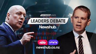 Newshub Decision 2023 Leaders Debate - Chris Hipkins v Christopher Luxon | Three