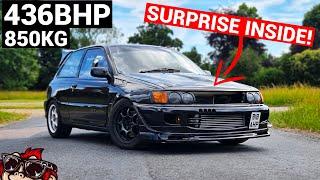  436HP IN A 850KG TIN CAN! TOYOTA STARLET B18 TURBO REVIEW