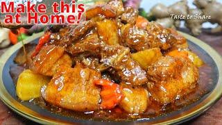 Ang SarapNon Traditional but  Easy Pork Mechado RecipePork Mechado Step by Step is So TENDER 