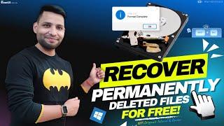 How to Recover Deleted Files from Formatted Hard Drive for FREE | 100% Working Data Recovery 2025