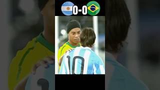 Argentina  VS Brazil  2010 Messi Shocked Ronaldinho Neymar World Cup