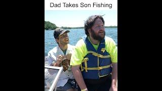 Dad Takes Son Fishing