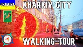 KHARKIV, UKRAINE - Virtual Walking Tour - "Constitution" Square and "Sumskaya" Street