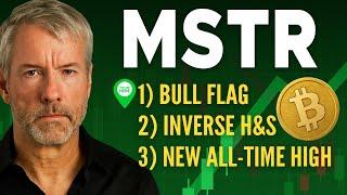 BITCOIN — BULL FLAG + INVERSE HEAD & SHOULDERS — BULLISH FOR MSTR 