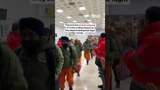 India’s NDRF personnel were warmly welcomed at Turkey’s Adana Airport