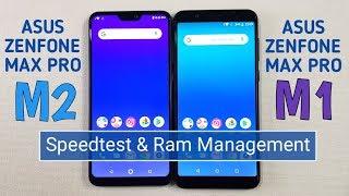 Asus Zenfone Max Pro M2 vs Asus Zenfone Max Pro M1 Speed Test & Ram Management | TechTag