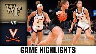 Wake Forest vs. Virginia Game Highlights | 2024-25 ACC Women's Basketball