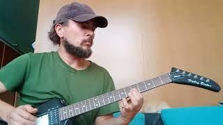 Polonaise Oginsky, electric guitar, fast version.