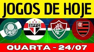 JOGOS DE HOJE | BRASILEIRÃO 2024 | DESTA QUARTA-FEIRA 24/07/2024 | JOGOS DO CAMPEONATO BRASILEIRO