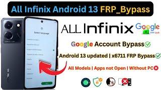 All Infinix Android 13 FRP Bypass, Infinix Note 30 5G (x6711) Google Account Bypass Without PC