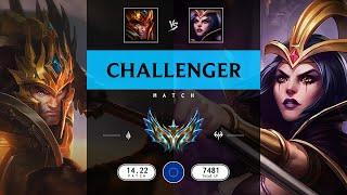 Challenger Match: Super Jarvan IV vs Super LeBlanc - EUW server Patch 14.22