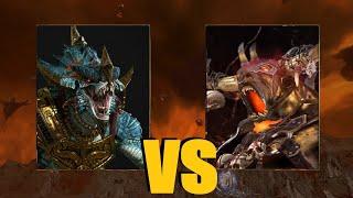 Крок-Гар vs Таврокс Медный Бык: Total War Warhammer 3. Immortal Empires. тесты юнитов v 4.2.2