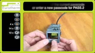 Passcode upgrade tutorial on a Eurotherm 3200 Controller