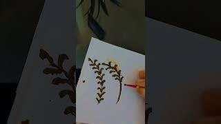 Mehendi design easy trick to draw leafs|DIY with Ameera and Sahar 🩷🩷