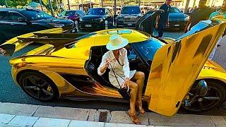 MONACO Madame GALU & KOENOGSEGG JESKO GOLD & POOYAN MOKHTARI | LADIES LUXURY LIFESTYLE | SUPERCARS