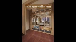 Small space Walk in Closet #interiordesigner #interiordesign #interior #wardrobe #cabinet #shorts