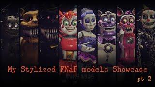 [Blender/FNaF] My stylized models Showcase pt 2