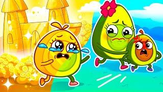 Everything Turns Gold  Golden World with Avocado Baby  || Stories for Kids by Pit & Penny Stories