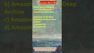 Question No. 263 | AWS Solutions Architect Associate Certification Practice Questions | #aws #shorts