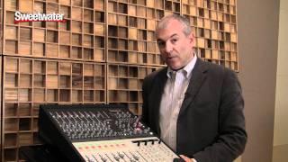 Focusrite Control 2802 analog console and Ethernet controller overview